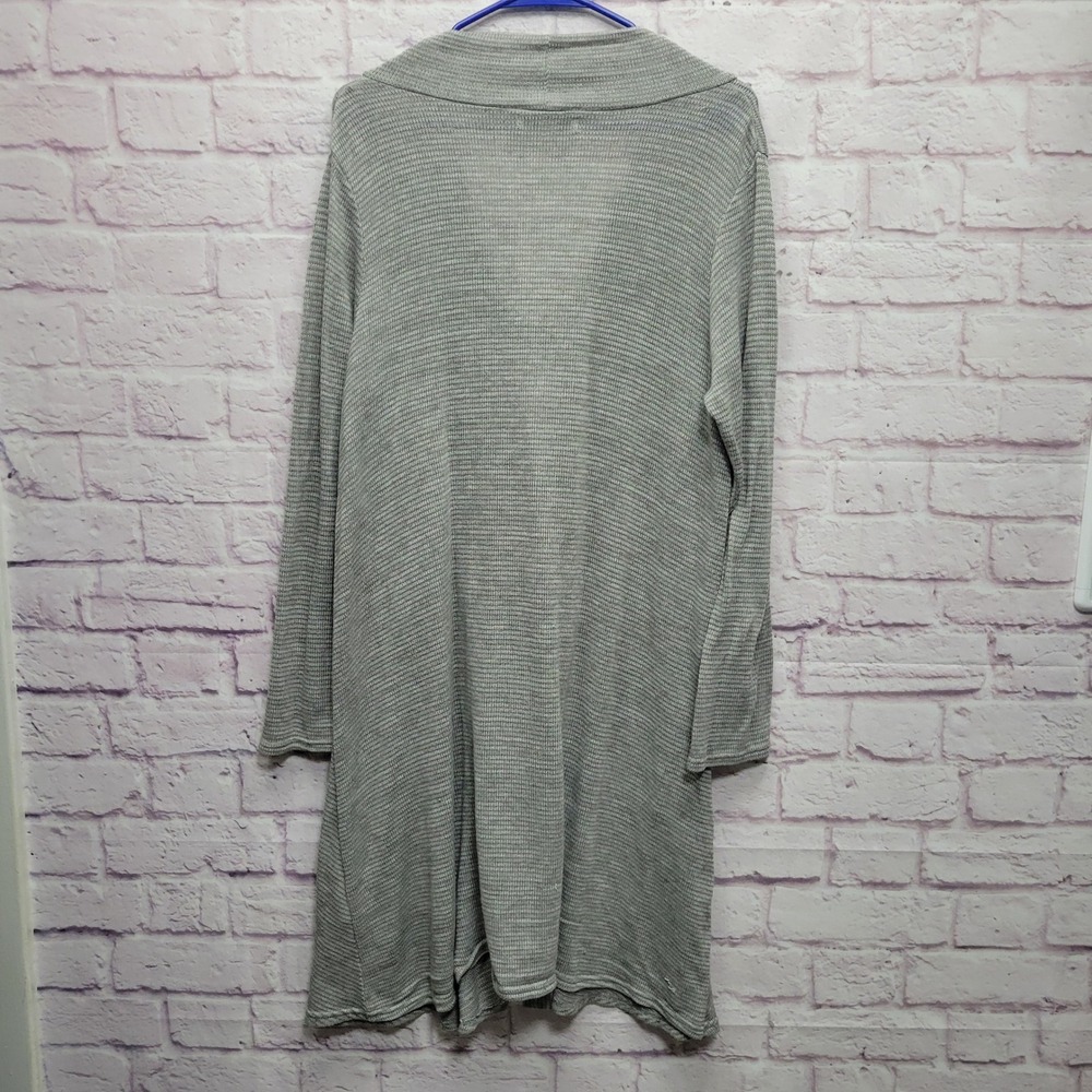 Simply Noelle Gray Knit Buckle Front Cardigan Womens L/XL Lagenlook Whimisgoth - Picture 2 of 8